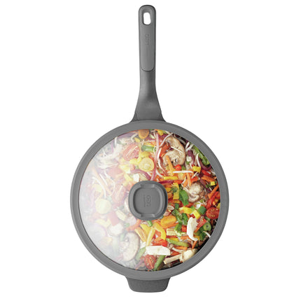BERGHOFF - Wok - Leo Stone+ - Ø28 cm - With lid - Aluminum image