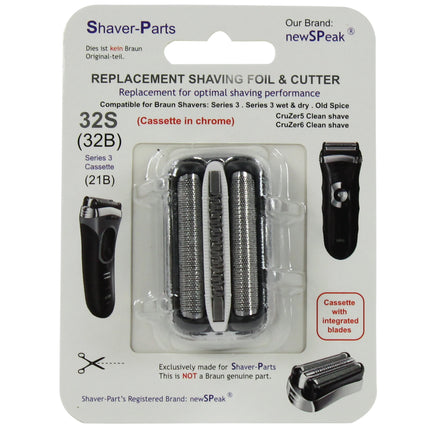 SHAVER-PARTS - cassette silver series 3 - 32S image