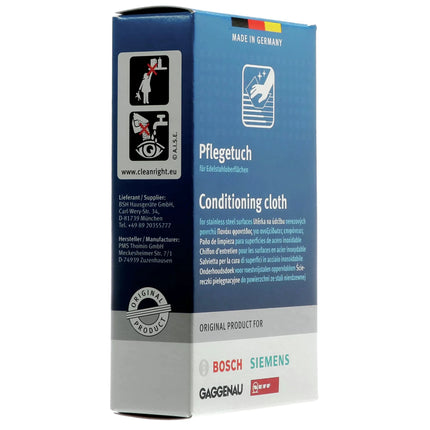 BOSCH SIEMENS - maintenance wipes stainless steel surfaces 5pcs. image