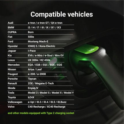 GREEN CELL - Car charging cable - Type 2 - 7.2Kw - 5m - 1Phase image