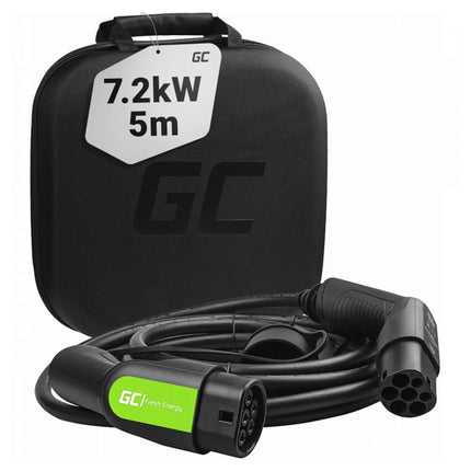 GREEN CELL - Car charging cable - Type 2 - 7.2Kw - 5m - 1Phase image