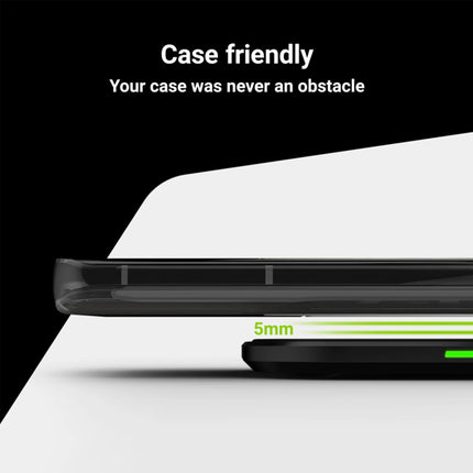 GREEN CELL - Qi - Wireless charger - 15W - USB-C - Black image