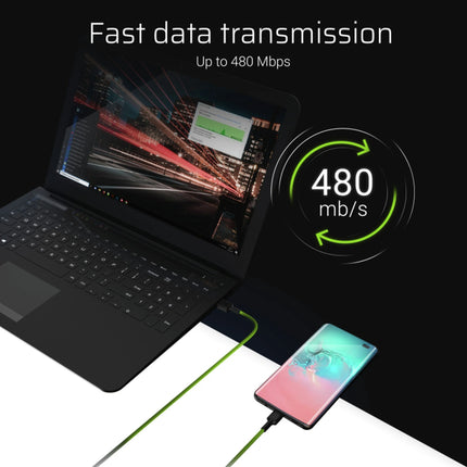 GREEN CELL - Charging and data cable - USB-A (Male) - USB-C (Male) - Set - 3 Pieces - 1.2 m image