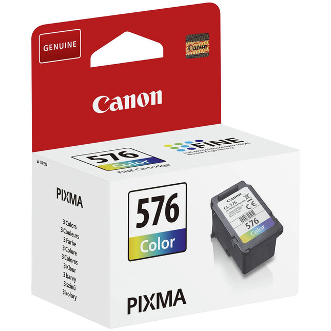RECYCLECLUB Cartridge CL-576 - MultiColor - Suitable for Canon image