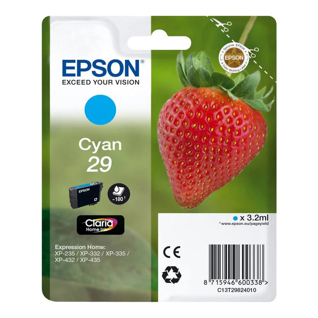 EPSON Cartridge 29 Cyan - Cyan image