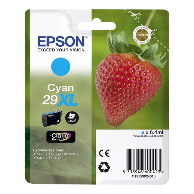 EPSON XL Cartridge 29XL Cyan - Cyan image