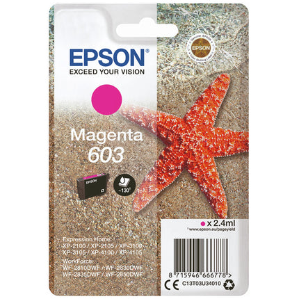 EPSON Cartridge 603 Magenta - Magenta image