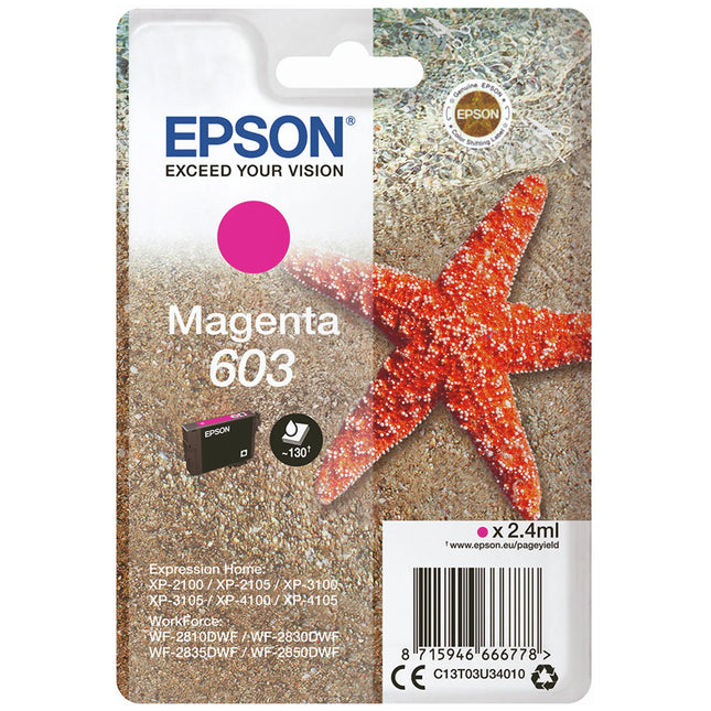EPSON Cartridge 603 Magenta - Magenta image