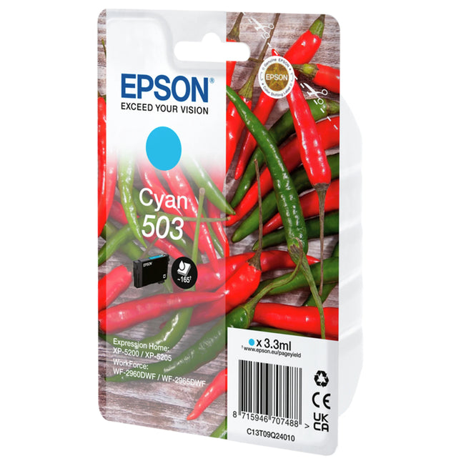 EPSON Cartridge 503 Cyan - Cyan image