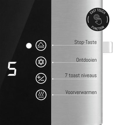LEBENLANG - Toaster - Travel Size - Silver + Black image