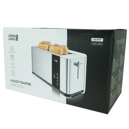 LEBENLANG - Toaster - Silver + Black image